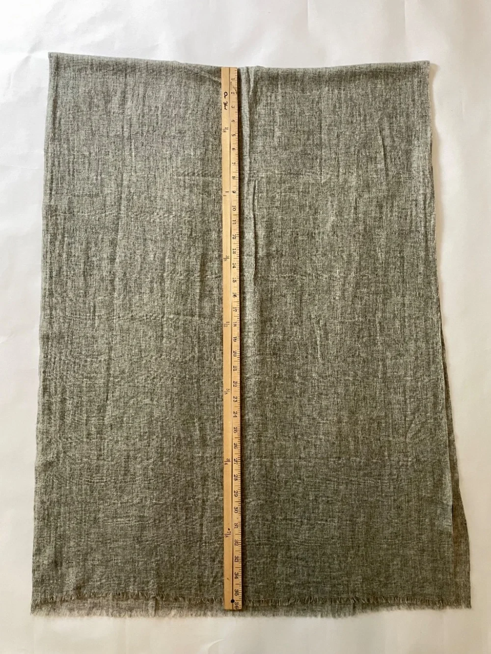 Emanuel Ungaro 100% Cashmere Oversized Long Scarf, Heather Gray Gauze, Unisex